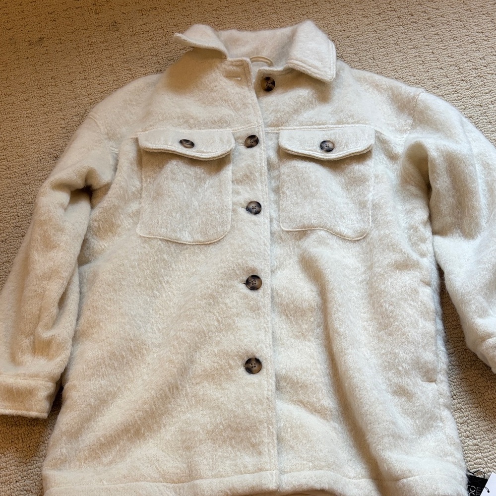 Etcetera Cream Varsity Jacket